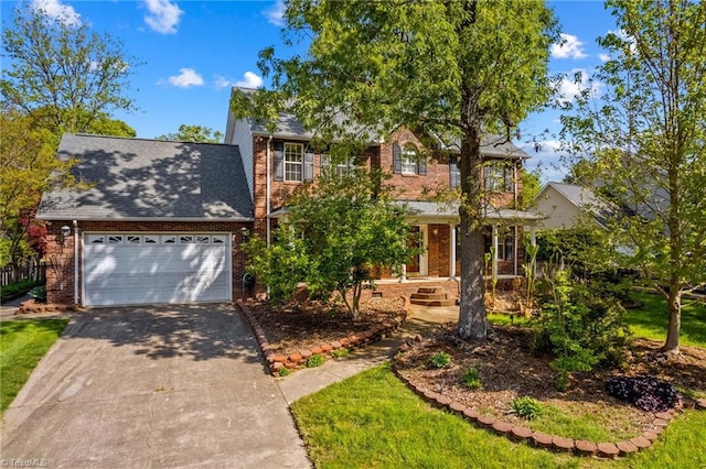 422 Wildwood Dr, Salisbury, NC 28146 - view of front of home featuring an attached garage, driveway, and brick siding