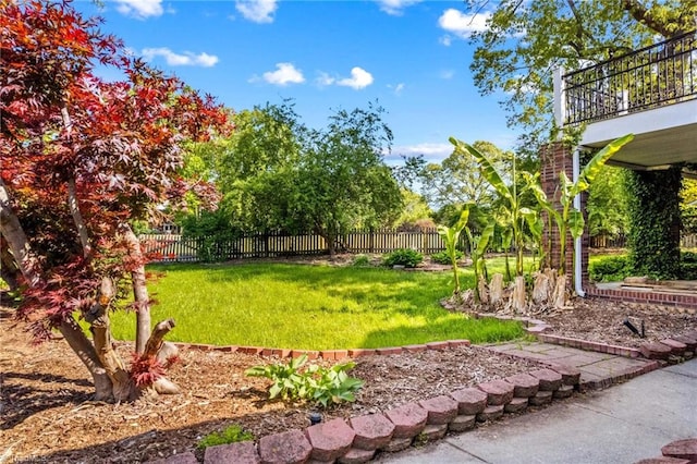 422 Wildwood Dr, Salisbury, NC 28146 - view of yard featuring a balcony and fence