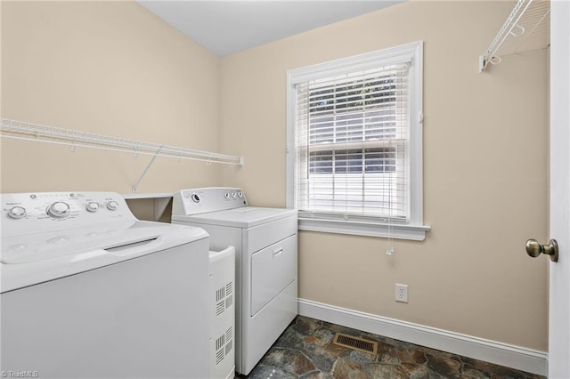 laundry room with washer and clothes dryer