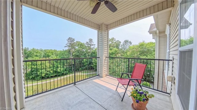 200 Lennox Dr Unit 3C, Jamestown, NC 27282 - balcony with a ceiling fan