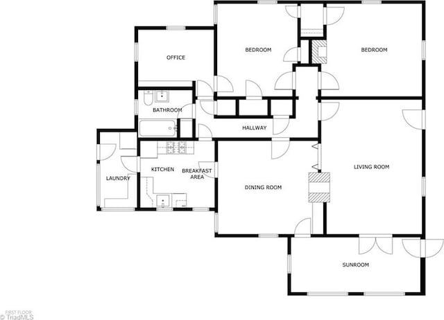 809 Simpson St, Greensboro, NC 27401 - floor plan / room layout