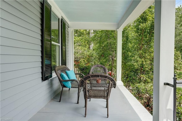 809 Simpson St, Greensboro, NC 27401 - view of patio with a porch