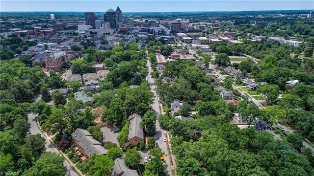 809 Simpson St, Greensboro, NC 27401 - aerial view of property and surrounding area featuring nearby urban area