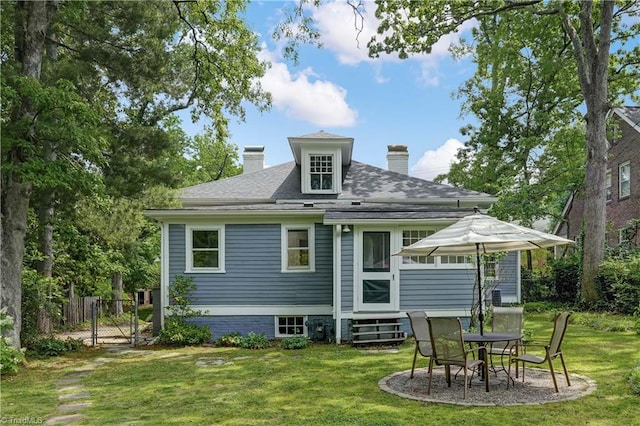 809 Simpson St, Greensboro, NC 27401 - rear view of house with a chimney