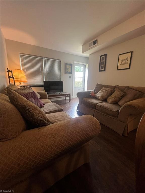 1929 Vantage Point Pl Unit F, Greensboro, NC 27407 - living room with wood finished floors