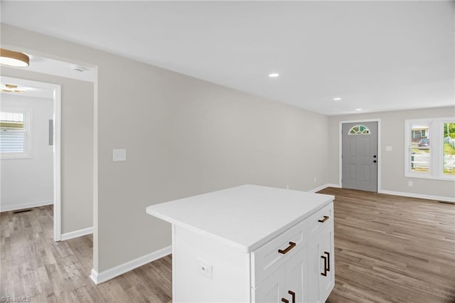 705 Laurel Ave, Lexington, NC 27292 - entrance foyer featuring light wood-style flooring, baseboards, and recessed lighting