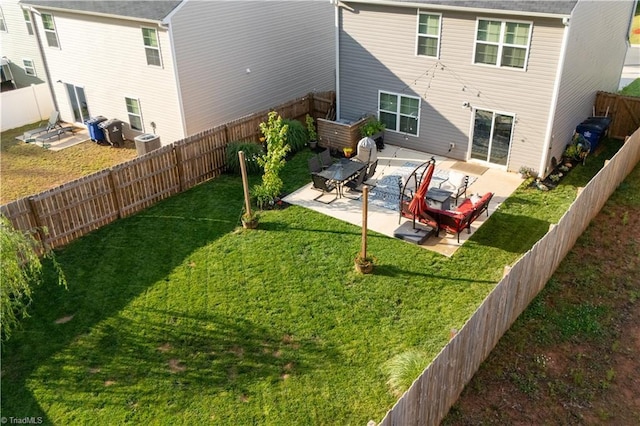 4628 Heatherly Rd, Winston-Salem, NC 27105 - back of house with a patio and a fenced backyard