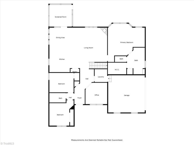 4843 Knollview Dr, Walkertown, NC 27051 - view of property floor plan