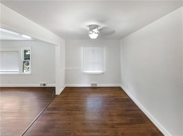3230 High Cliffs Rd, Pfafftown, NC 27040 - unfurnished dining area featuring a ceiling fan and wood finished floors