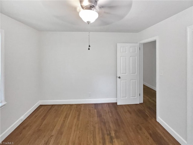 3230 High Cliffs Rd, Pfafftown, NC 27040 - spare room featuring wood finished floors and ceiling fan