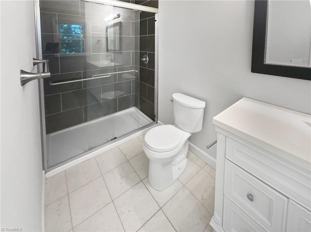 3230 High Cliffs Rd, Pfafftown, NC 27040 - bathroom with vanity and a stall shower