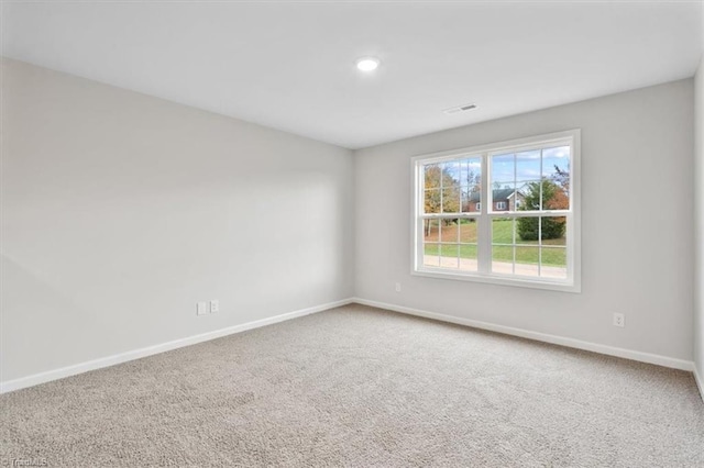 view of carpeted empty room