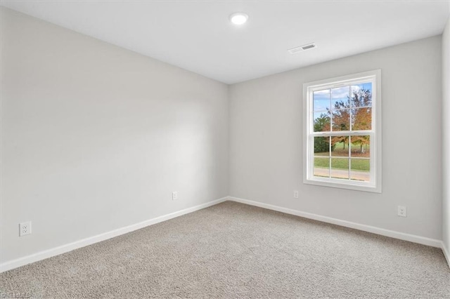 view of carpeted empty room