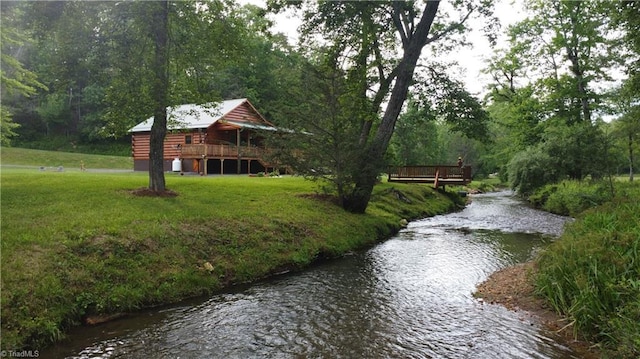 45 Wedgewood Ridge Ln, Fancy Gap, VA 24328 - water view with a forest