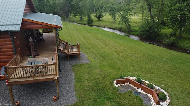 45 Wedgewood Ridge Ln, Fancy Gap, VA 24328 - view of grassy yard featuring a deck