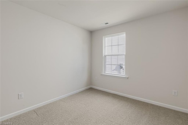 view of carpeted empty room