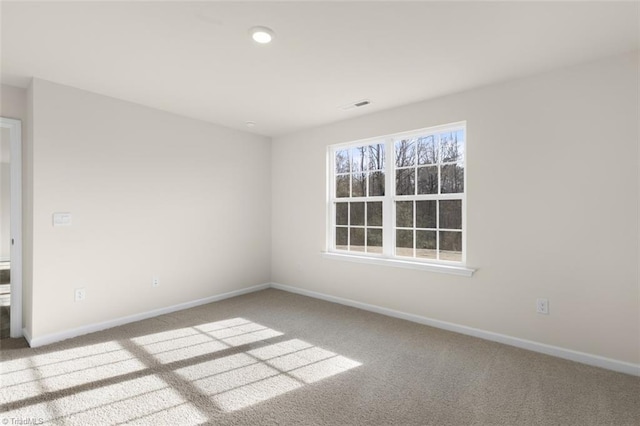 view of carpeted empty room