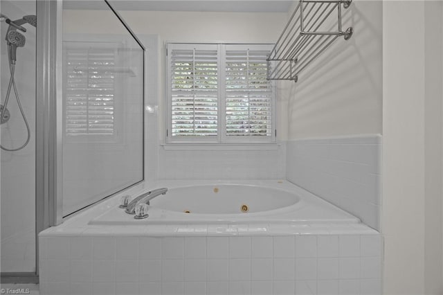 1400 Covered Wagon Rd, Mcleansville, NC 27301 - full bath with a whirlpool tub and a tile shower