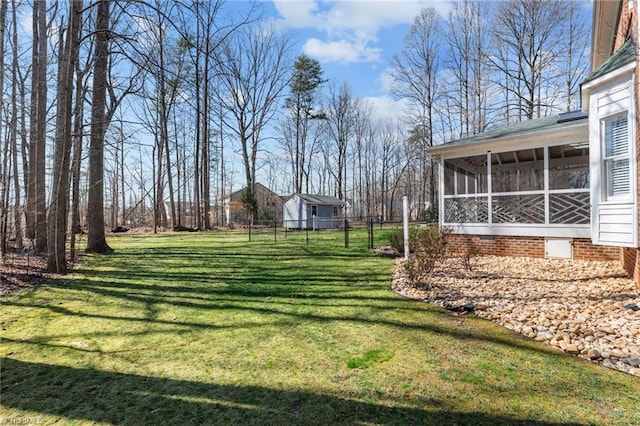1400 Covered Wagon Rd, Mcleansville, NC 27301 - view of yard featuring a sunroom