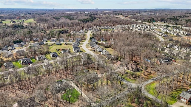 1400 Covered Wagon Rd, Mcleansville, NC 27301 - aerial view of property and surrounding area featuring nearby suburban area