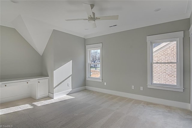1181 Maple Chase Ln, Winston-Salem, NC 27106 - spare room with light carpet, healthy amount of natural light, a ceiling fan, and baseboards