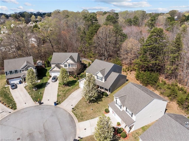 drone / aerial view featuring a residential view