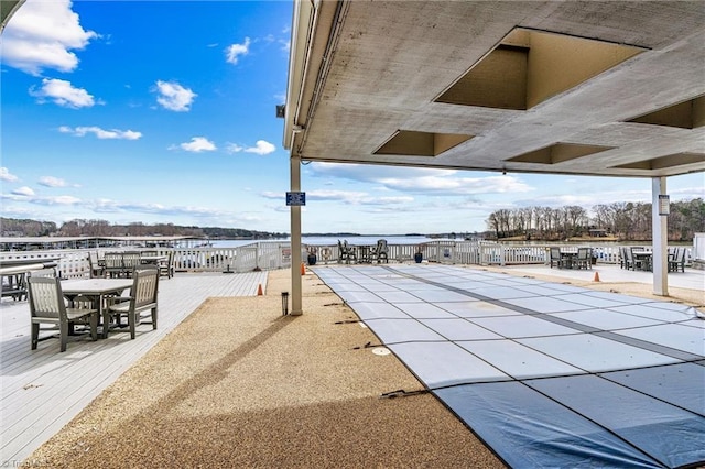 view of patio with outdoor dining area