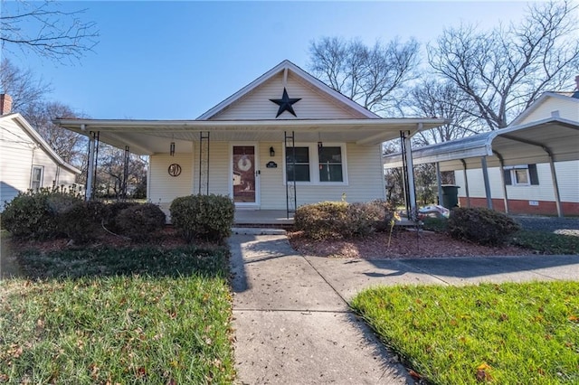 view of front of house featuring a porch