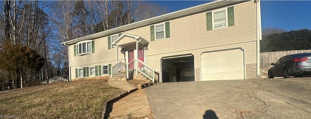 214 Whispering Creek Rd, King, NC 27021 - split foyer home with driveway and a garage