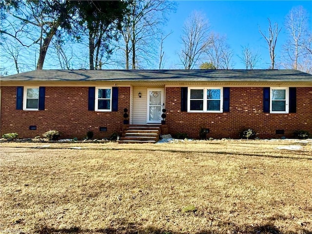 view of single story home