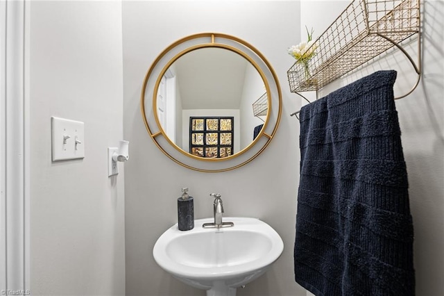 bathroom with a sink