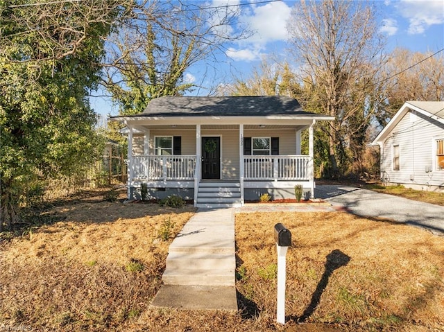 bungalow with a porch