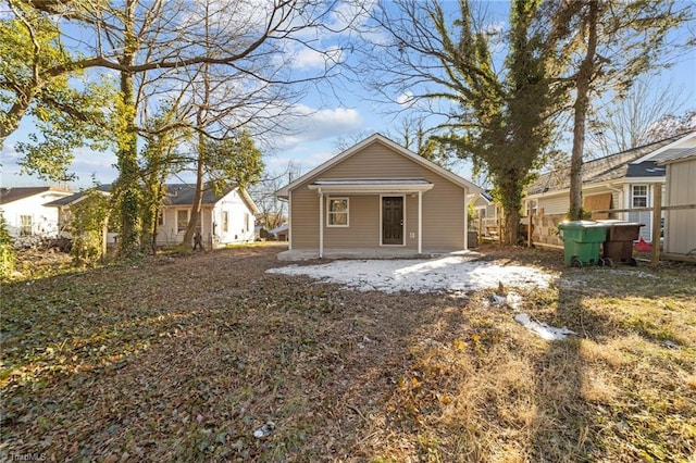 back of property featuring a patio area