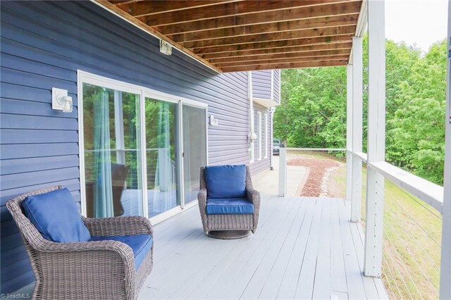 7768 Pinecone Ln, Hickory, NC 28602 - view of wooden terrace
