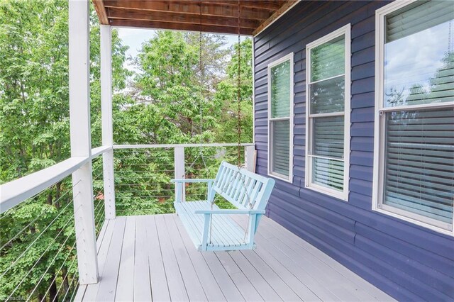 7768 Pinecone Ln, Hickory, NC 28602 - view of deck