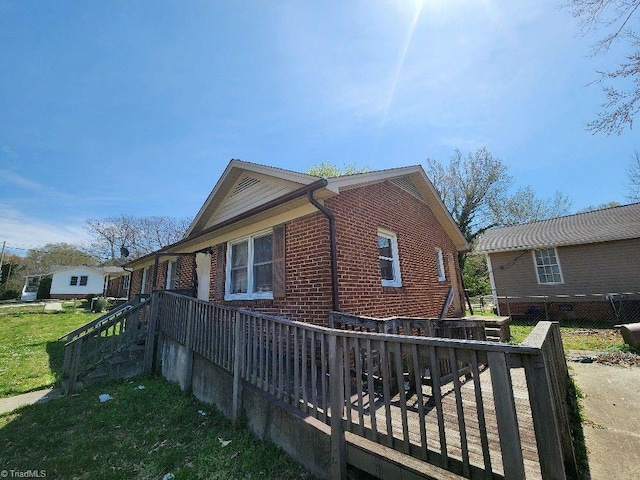 218 Huffman St, Greensboro, NC 27401 - view of side of property with brick siding