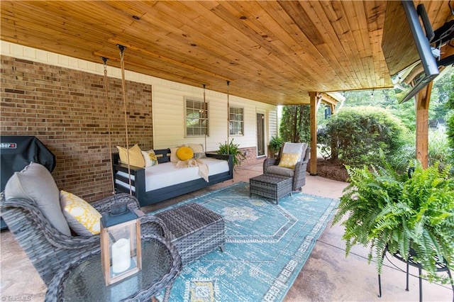 795 Morris Rd, Winston-Salem, NC 27101 - view of patio featuring an outdoor living space