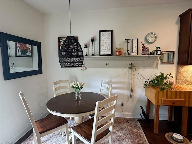 107 Saddlebrook Dr, Advance, NC 27006 - dining space featuring wood finished floors and baseboards