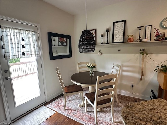 107 Saddlebrook Dr, Advance, NC 27006 - dining room with plenty of natural light and wood finished floors