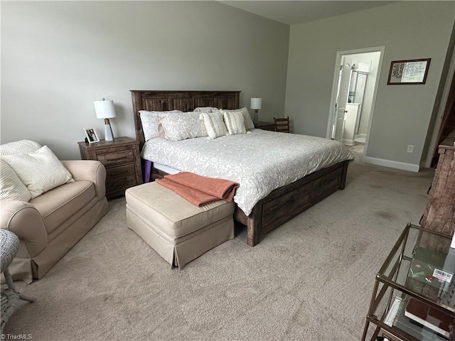 107 Saddlebrook Dr, Advance, NC 27006 - bedroom with light colored carpet and ensuite bathroom