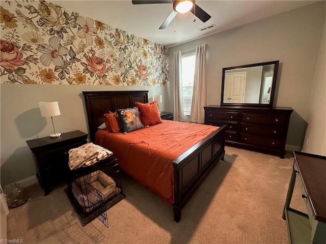 107 Saddlebrook Dr, Advance, NC 27006 - bedroom with light colored carpet and ceiling fan
