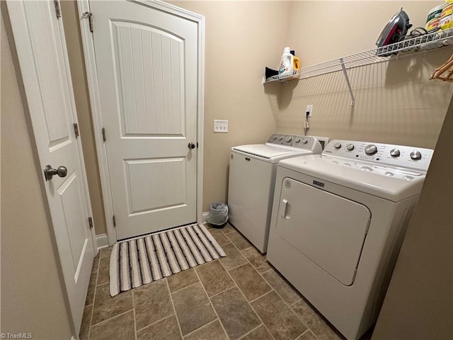 107 Saddlebrook Dr, Advance, NC 27006 - laundry room featuring washer and dryer and baseboards