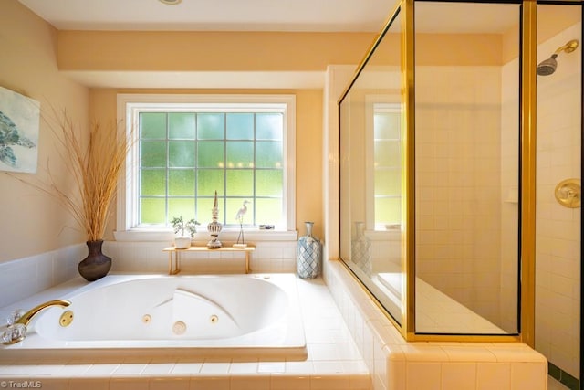 121 Walter Hagen Dr, Mebane, NC 27302 - full bath featuring a tub with jets and tiled shower