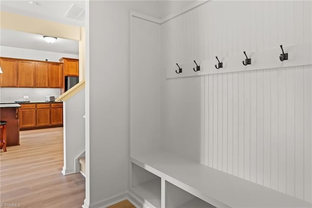 1720 Ridge Bluff Cir, Rural Hall, NC 27045 - mudroom with light wood finished floors