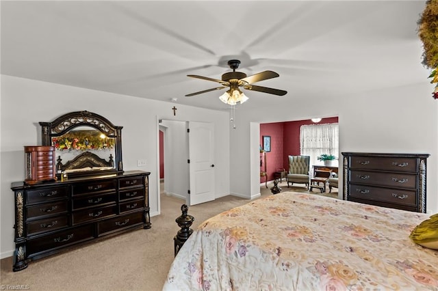 1720 Ridge Bluff Cir, Rural Hall, NC 27045 - bedroom featuring carpet and a ceiling fan