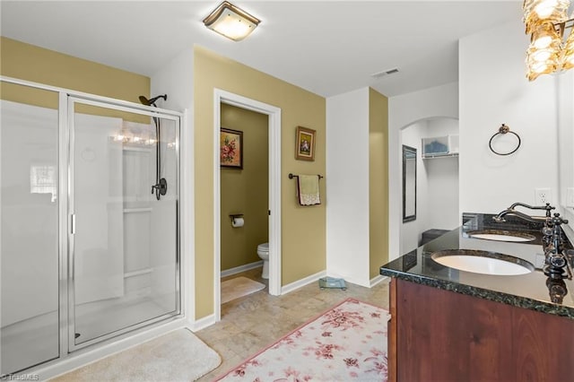1720 Ridge Bluff Cir, Rural Hall, NC 27045 - full bath with a stall shower and double vanity