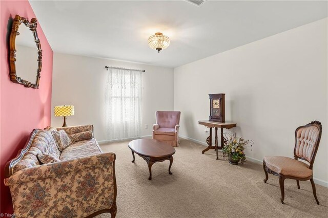 1720 Ridge Bluff Cir, Rural Hall, NC 27045 - living area with carpet floors