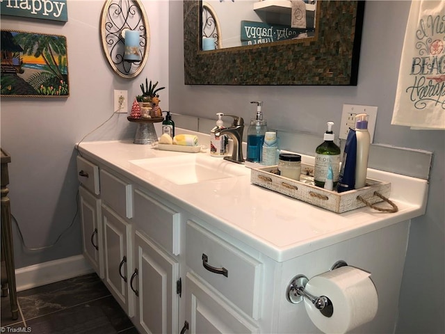 bathroom with vanity