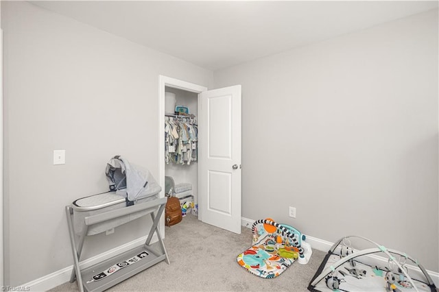815 Martin Luther King Jr Ave, Salisbury, NC 28144 - rec room with carpet floors and baseboards