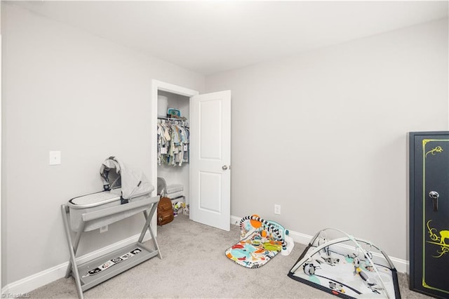 815 Martin Luther King Jr Ave, Salisbury, NC 28144 - game room featuring carpet floors and baseboards